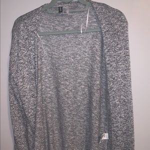 H&M Gray Knit Cardigan